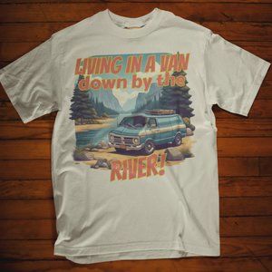 Living In A Van Down By The River T-Shirt 90's SNL